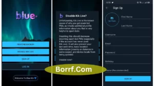 Screenshot of Blue Kik APK for Android_Borrf.Com