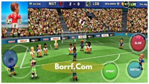 Screenshot of Mini Football Mod Apk_Borrf.Com